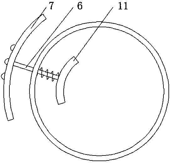 A pocket opening device for a rice harvester