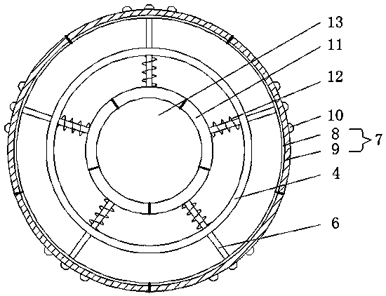 A pocket opening device for a rice harvester