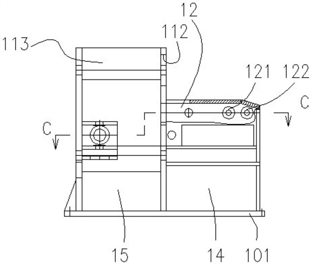 Cutting abrasion test bed frame