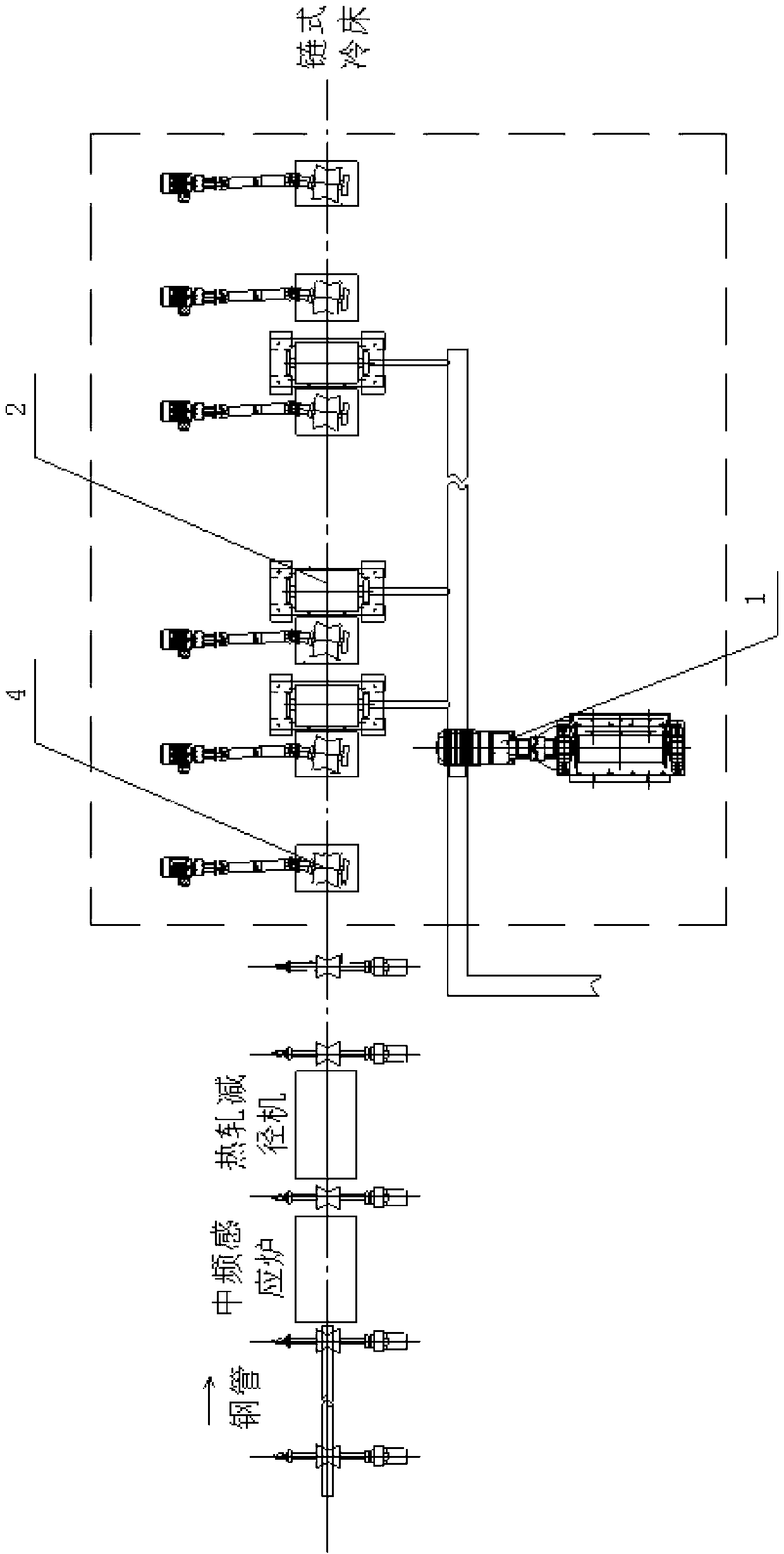 On-line cooling control method and device for improving strength and tenacity of high-frequency-welding (HFW) welded pipe after being hot rolled