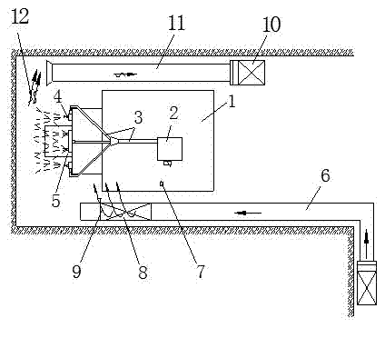 Settling, isolating and removing integrated dust prevention method of fully mechanized excavation face