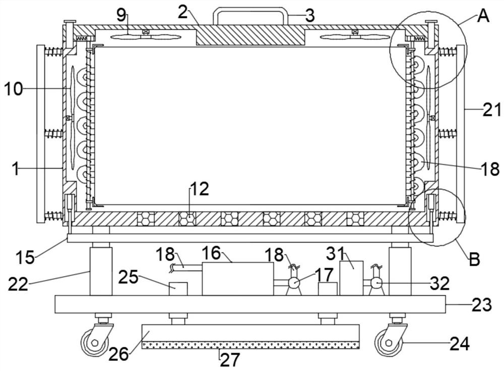 Advertisement putting device