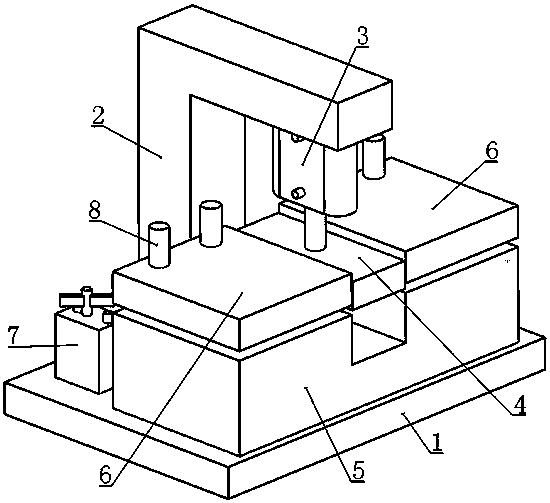 Convenient-to-move extruder for aluminium profiles