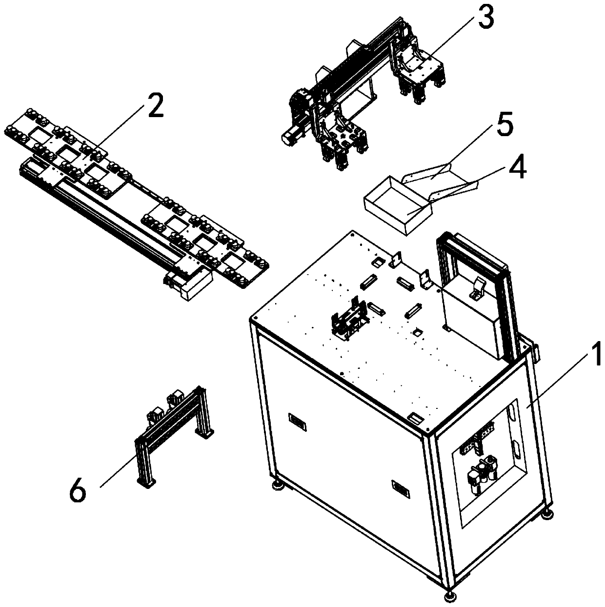 Cap screwing and moving mechanism for Chinese patent medicine bottle body processing