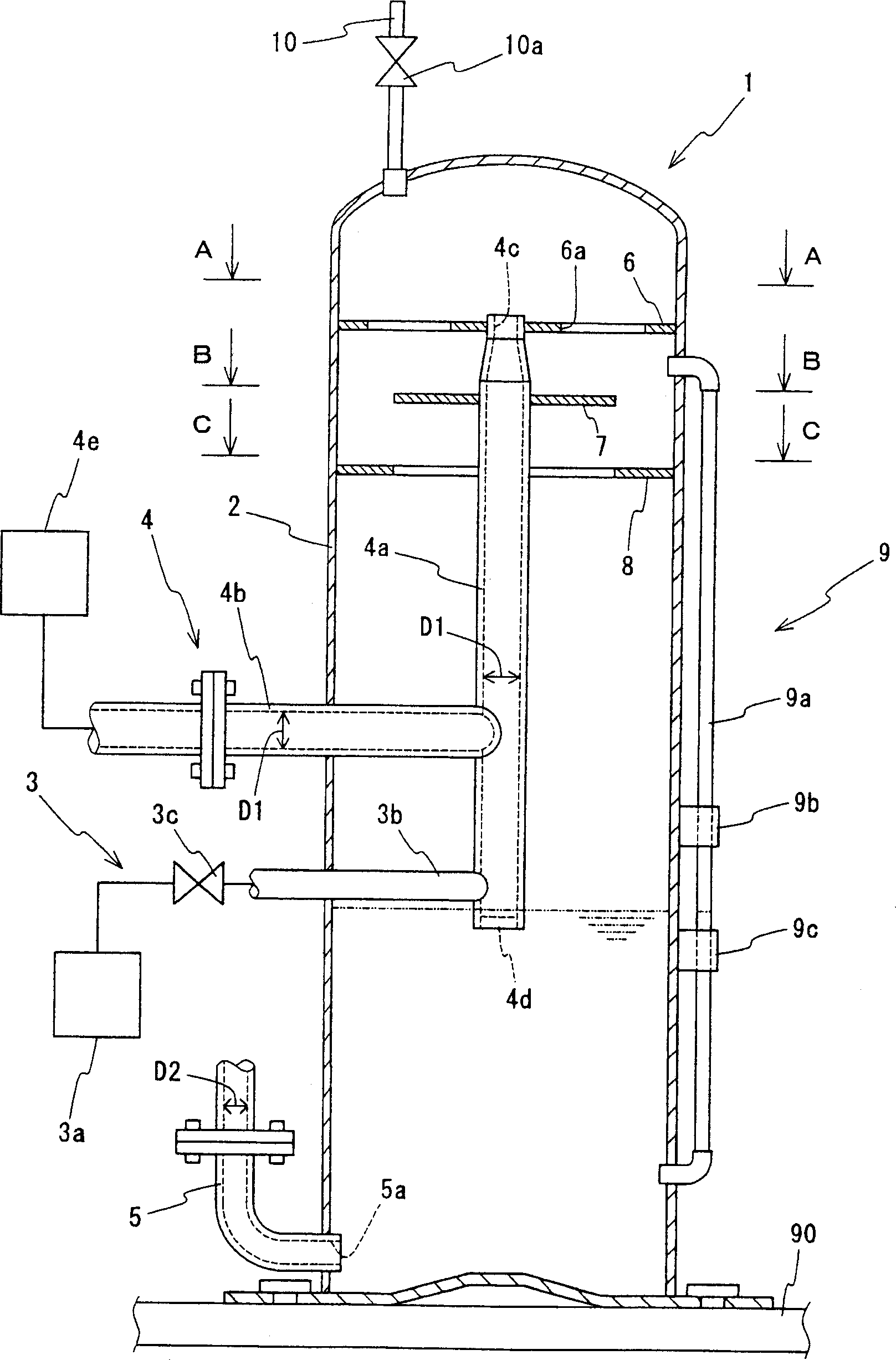 Gas dissolving device