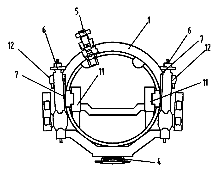 Integrated supporting system and tunnel boring machine with same