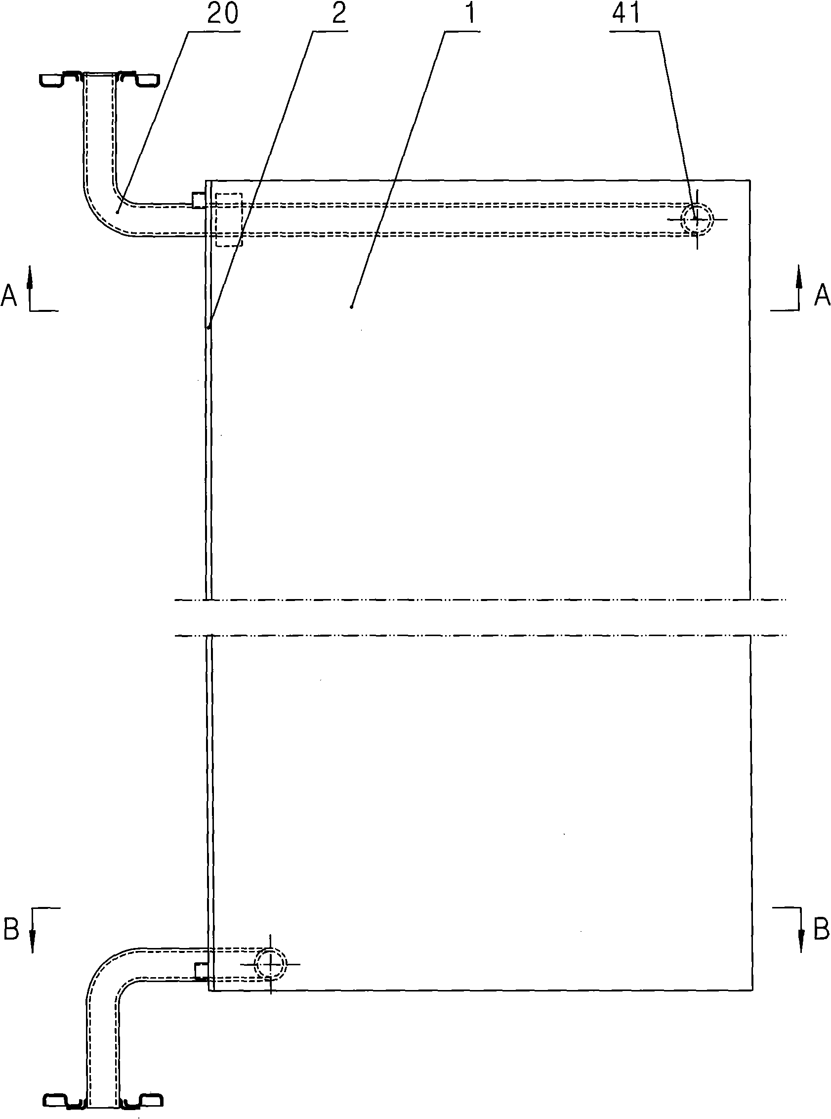 Steam chamber cloth feeding port dripping-proof heater plate