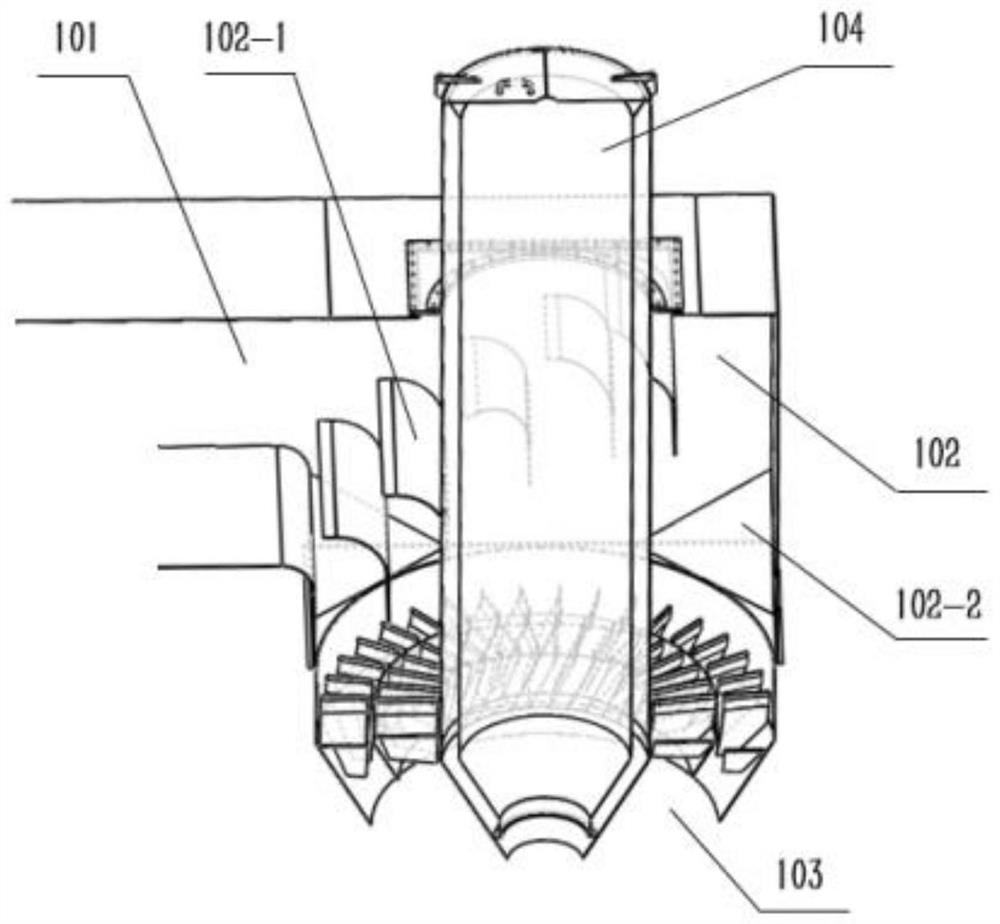 Gas distribution device for rotary atomization and evaporation