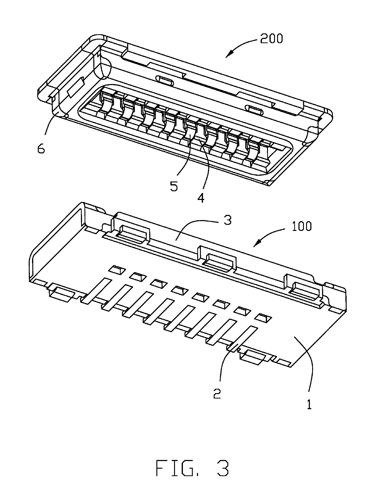 Electrical connector having an improved isolation block