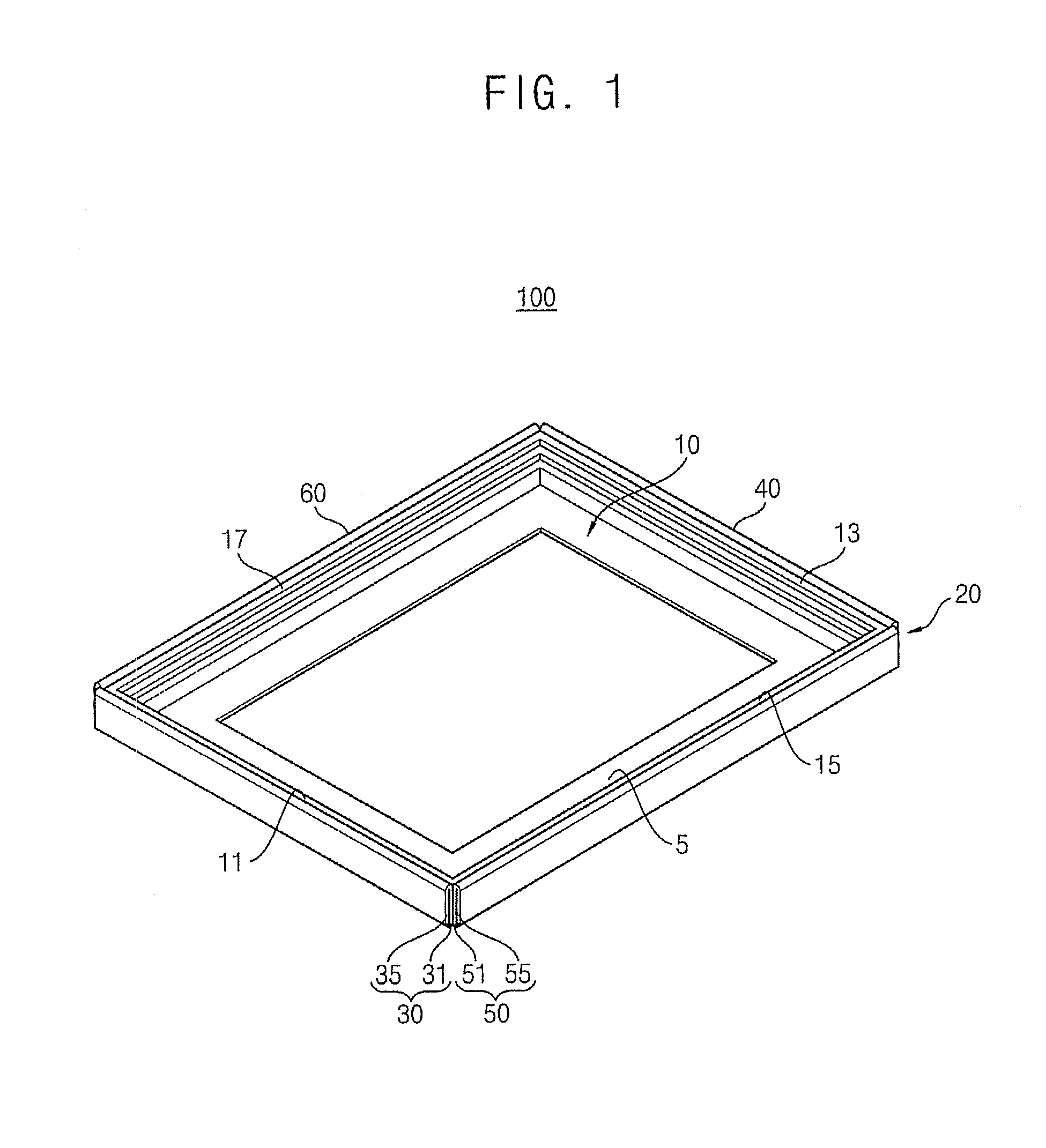 Receiving module for a display device, display device including the same, and method thereof