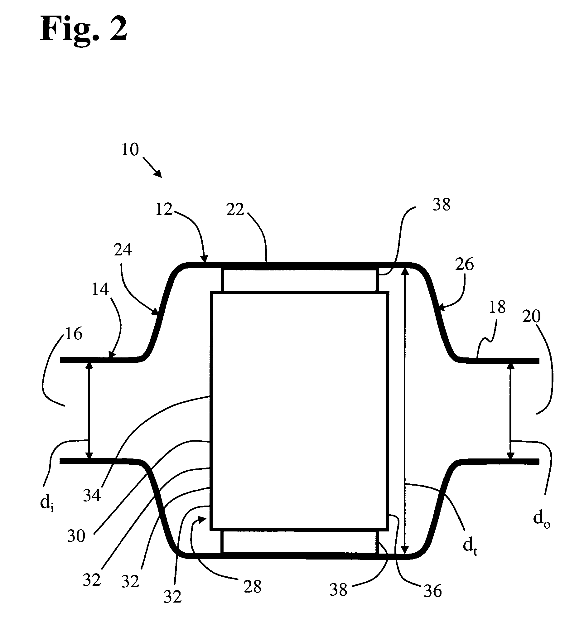 Automotive exhaust component and process of manufacture