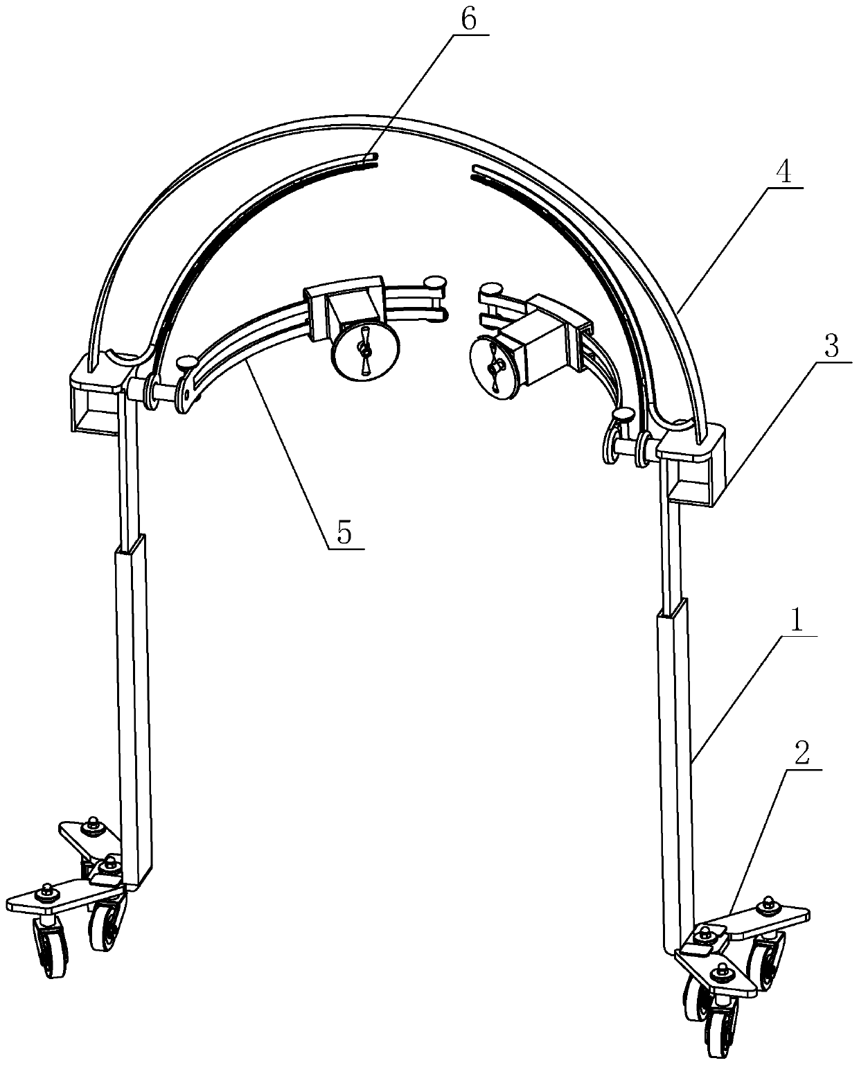 Road flower bed shrub pruning equipment and method