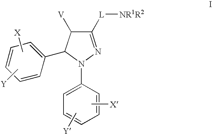 Substituted n-phenyl-5-phenyl-pyrazolin-3-yl amides as cannabinoid receptor antagonists/inverse agonists useful for treating obesity