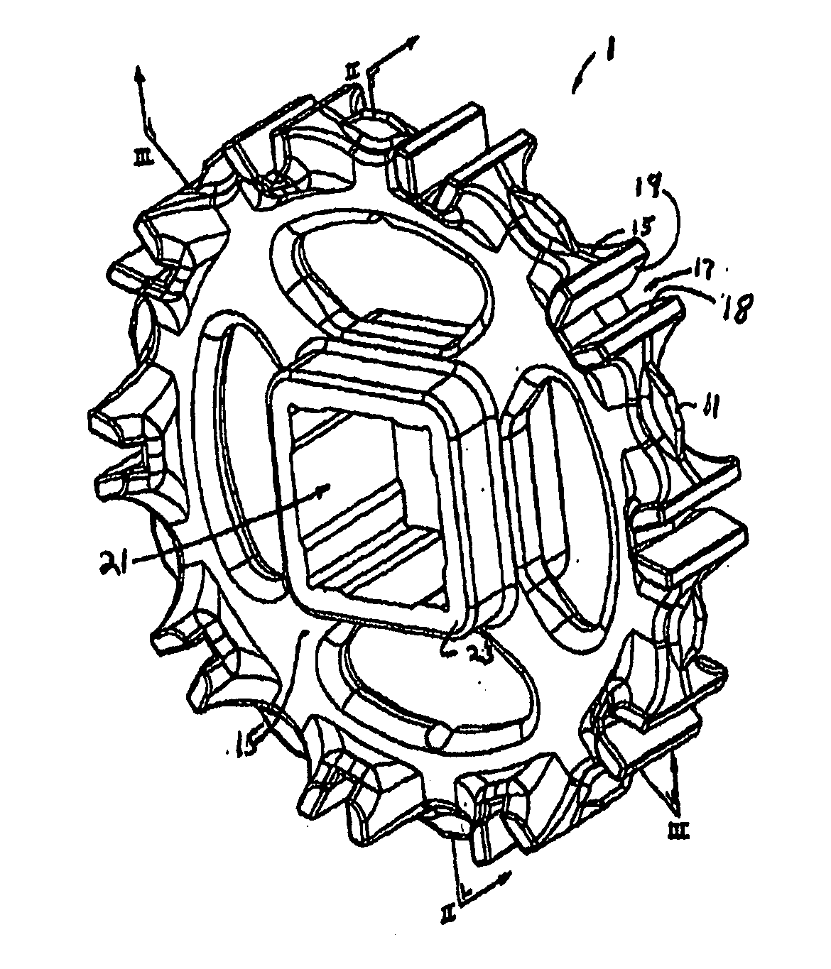 Sprocket for easy cleaning