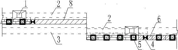 Mining method for treating upward pinch-out of inclined thin ore body