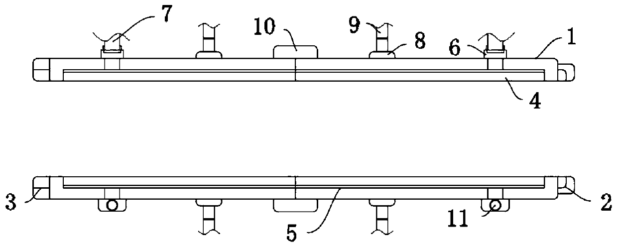 Pouring frame fixing formwork structure for civil construction engineering construction