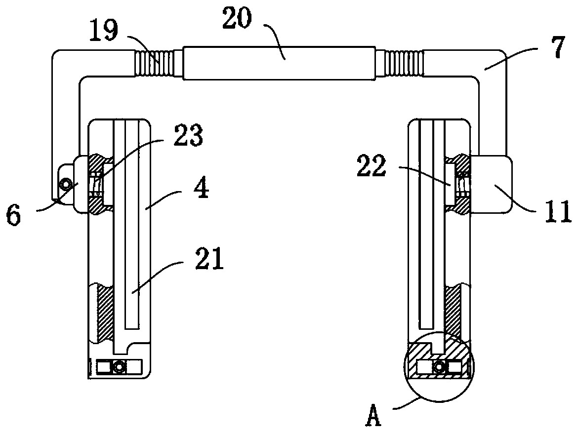 Pouring frame fixing formwork structure for civil construction engineering construction