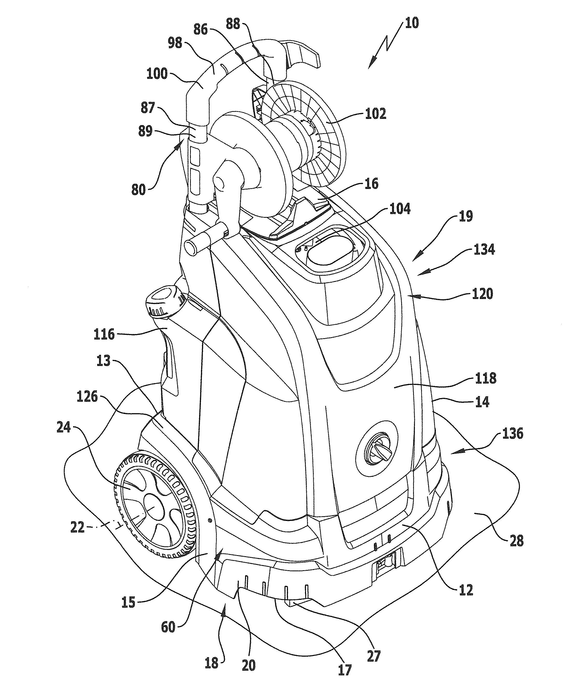 High-pressure cleaning appliance