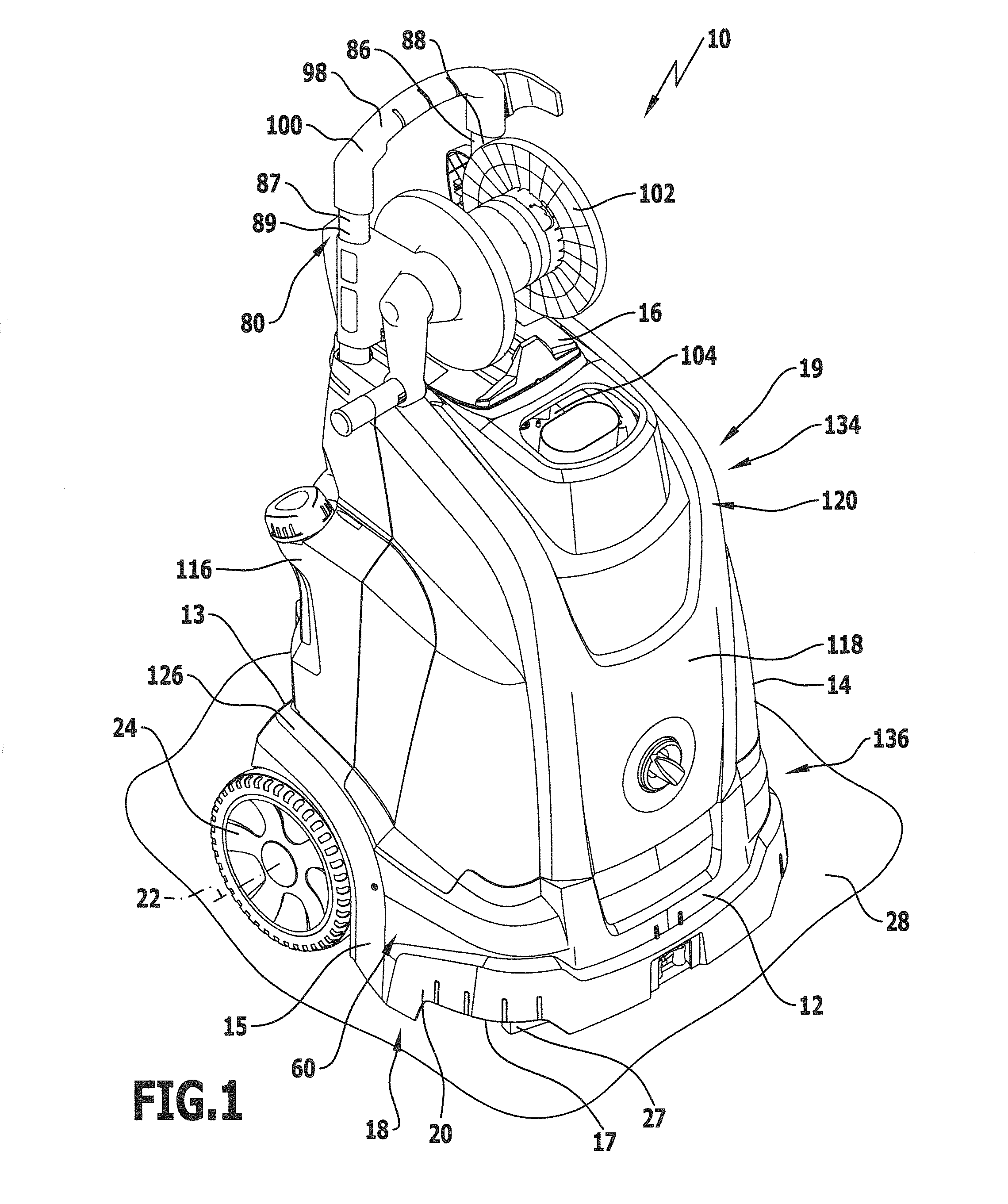 High-pressure cleaning appliance