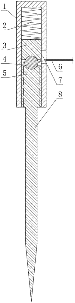 Rolling telescopic separation type electrotherapy needle