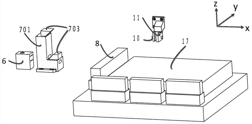 Holographic Scanning Exposure 2D Stage Displacement and Swing Angle Measurement Optical Path Structure