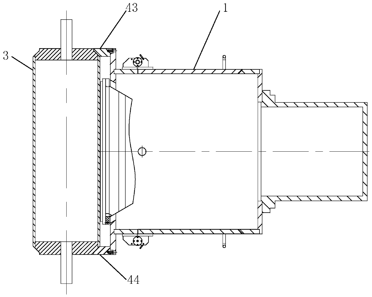 Novel EB curing nitrogen gas protection device