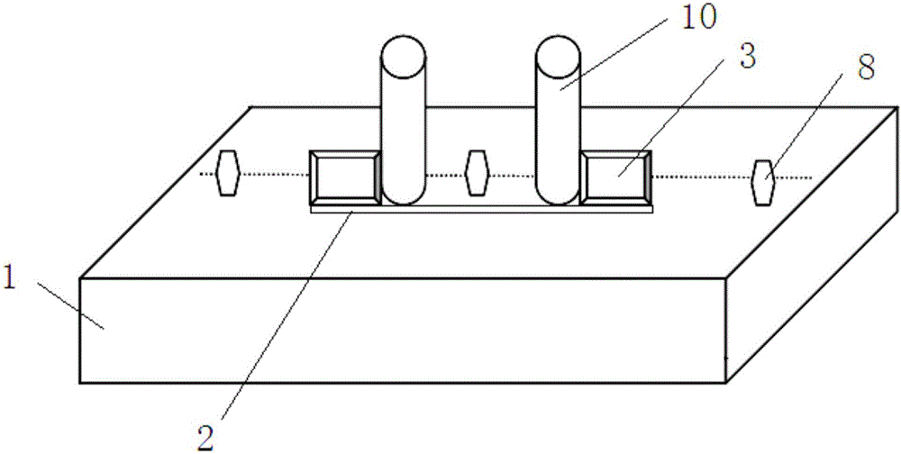 Reinforcing structure and method of double-cement tower in coal gob area