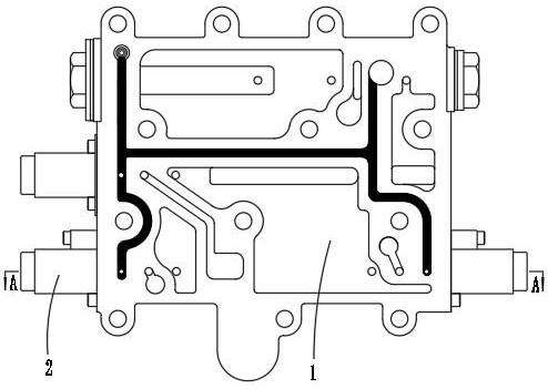 Engineering vehicle shifting device with buffering mechanism