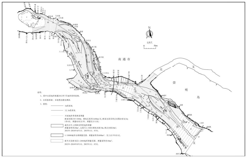 A dynamic monitoring method for tidal channel regulation engineering