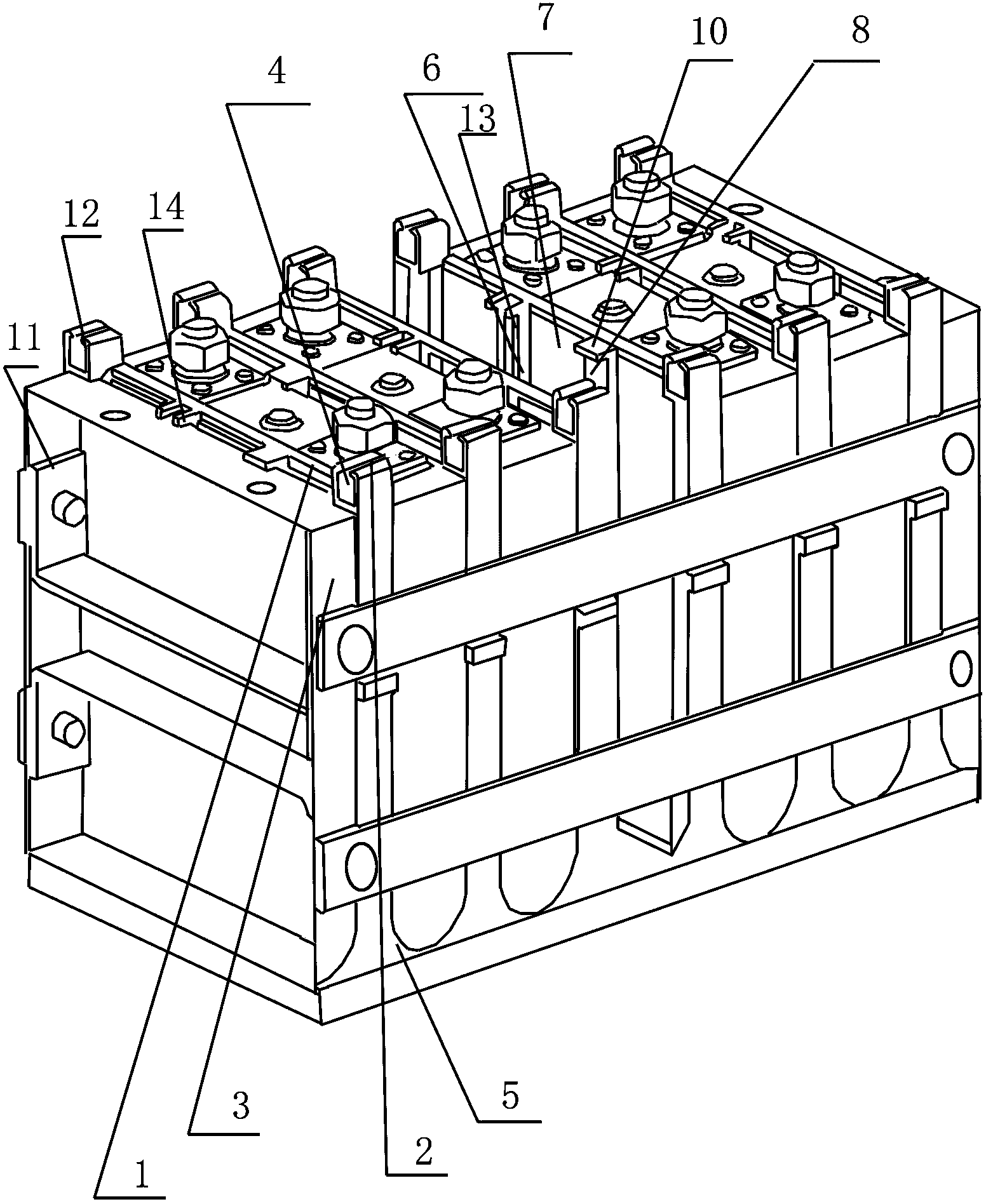 Multifunctional insulating barrier structure for power battery