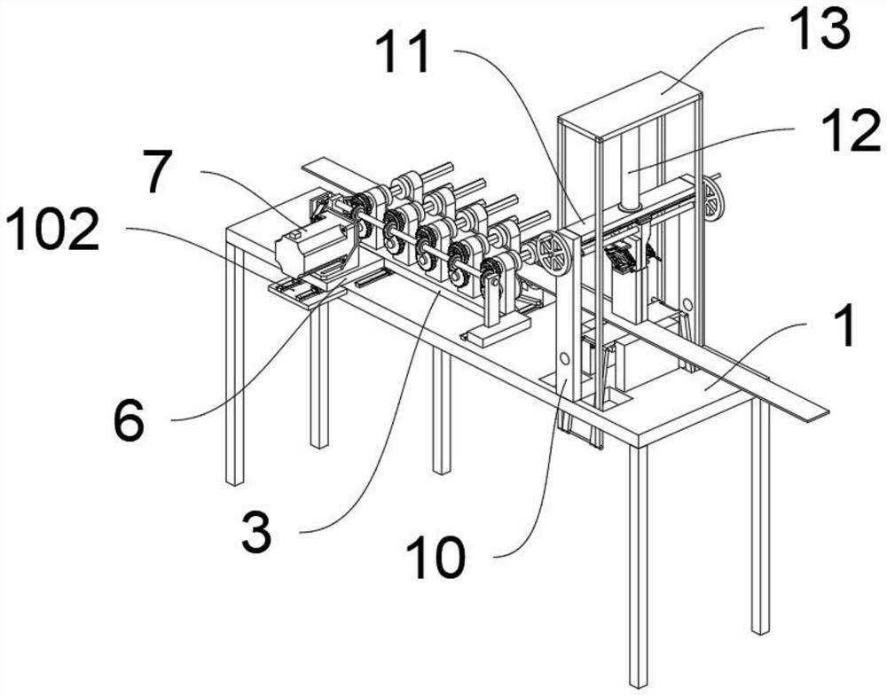 Rapid automatic straight strip profiling equipment based on machining