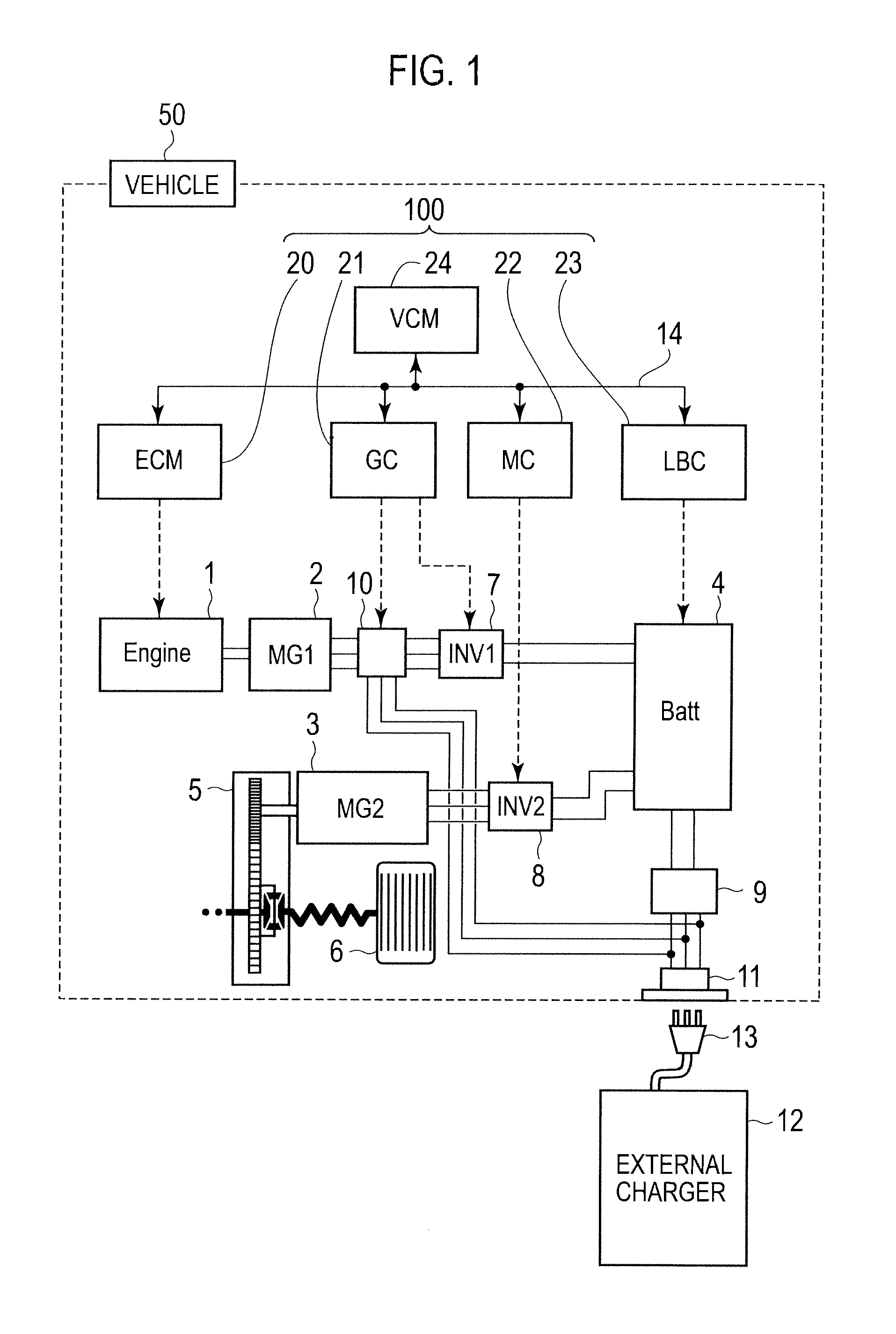 Control system of hybrid vehicle