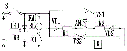 Alarm for antitheft door