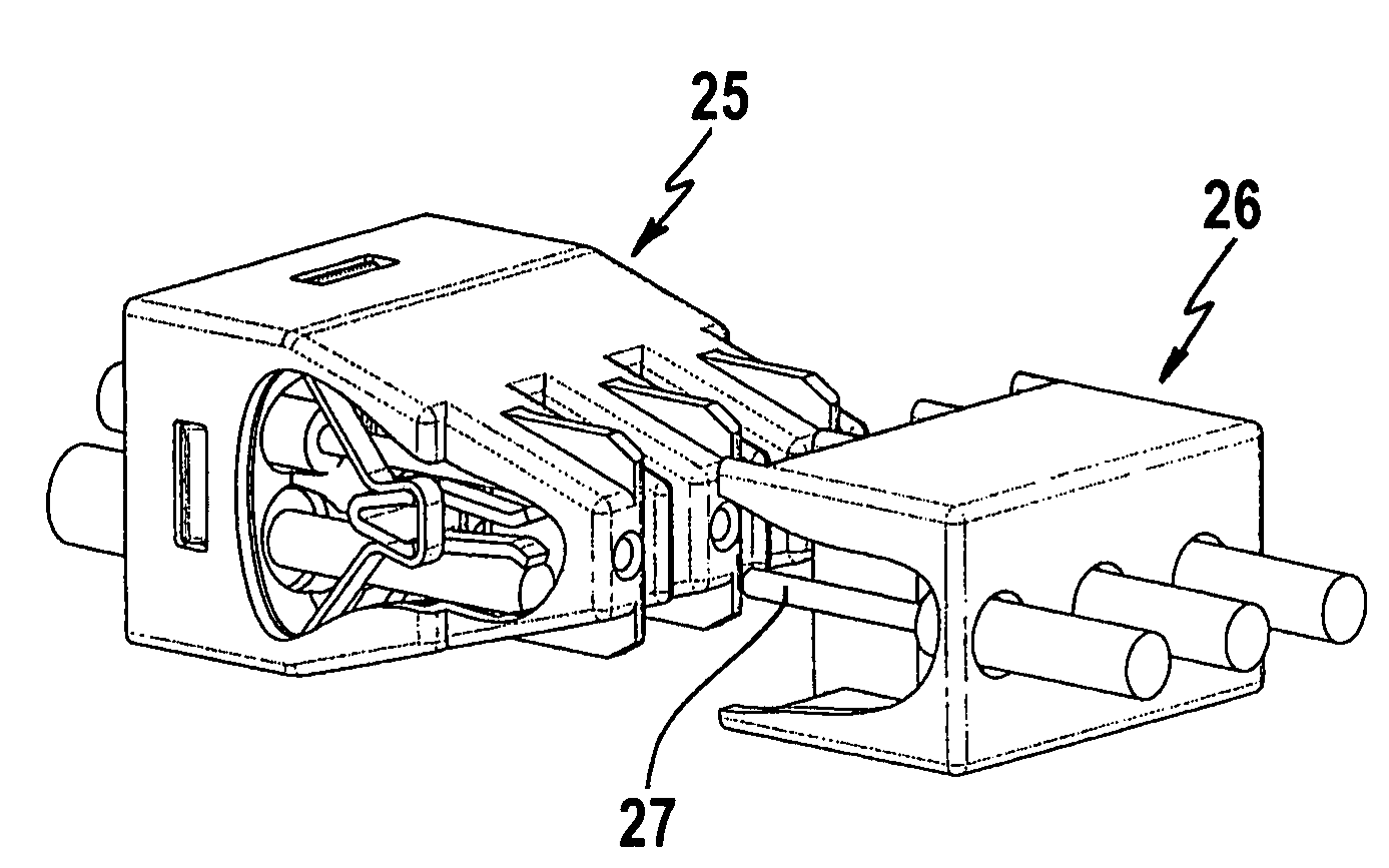 Electrical clamp connector and connecting terminal