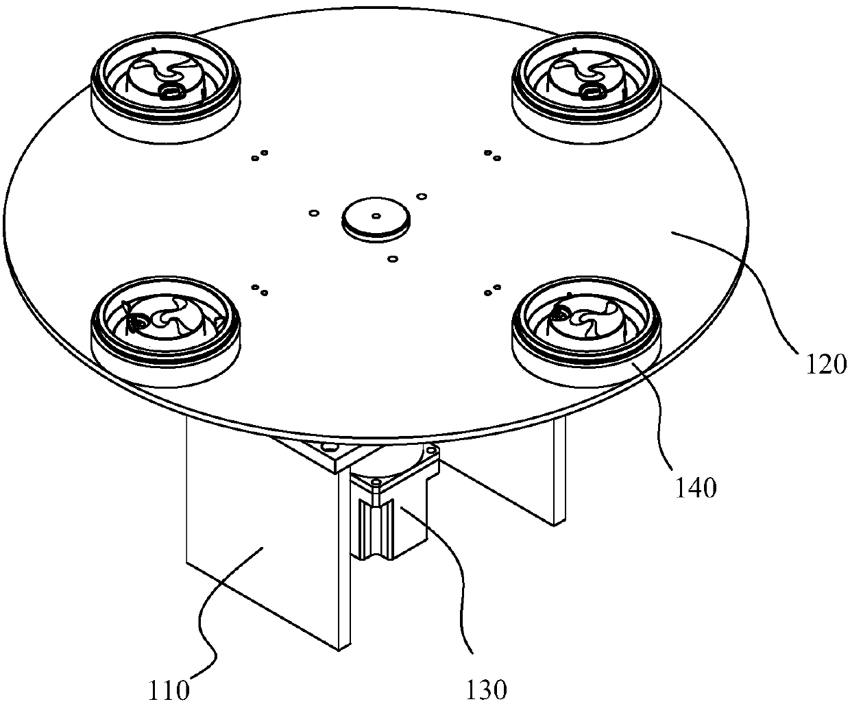 Device for pressing straw into cup lid