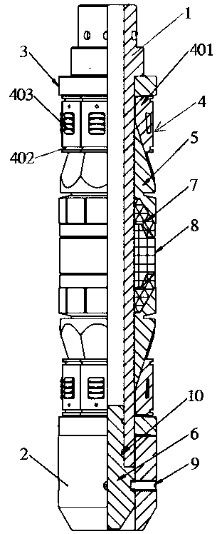 Controllable soluble sleeve blanking plug and under-pressure-free oil pipe well descending method