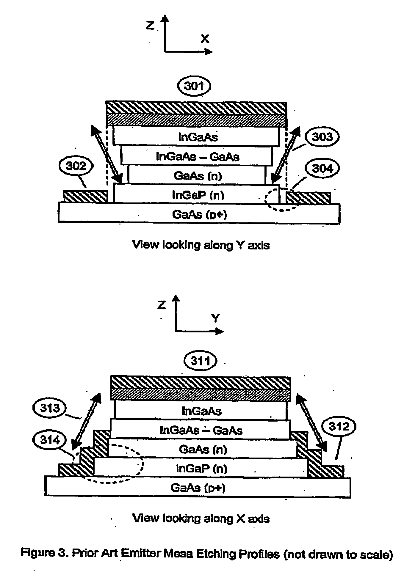 Heterjunction bipolar transistor with tunnelling mis emitter junction