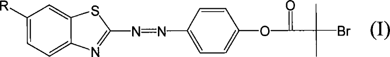 Benzothiazole azo compound, synthesizing method and usage thereof