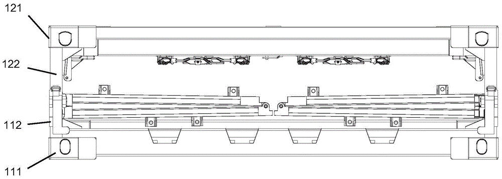 Connecting mechanism and foldable container provided with same