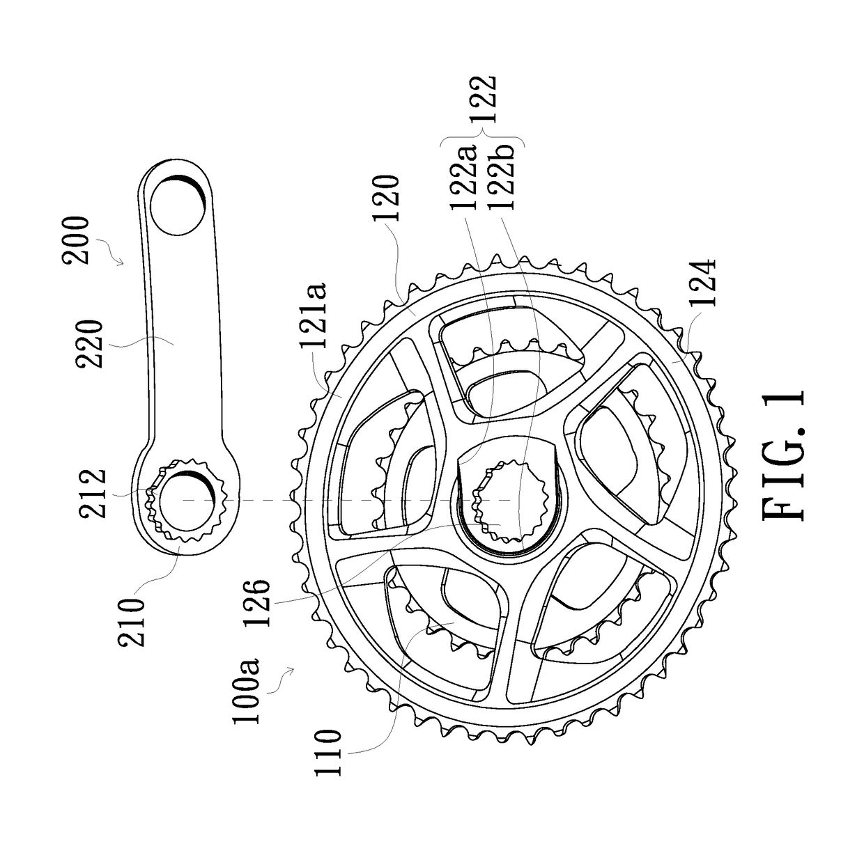 Detachable chainring assembly