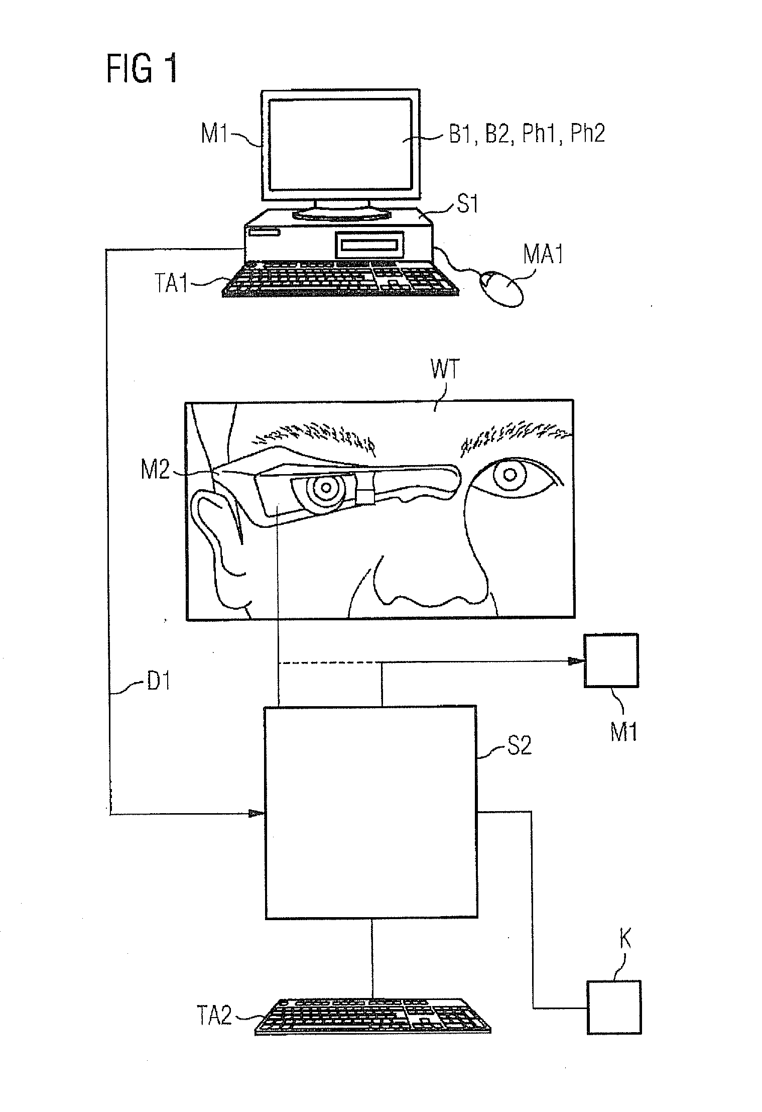 Method for transmitting an image from a first control unit to a second control unit and output unit