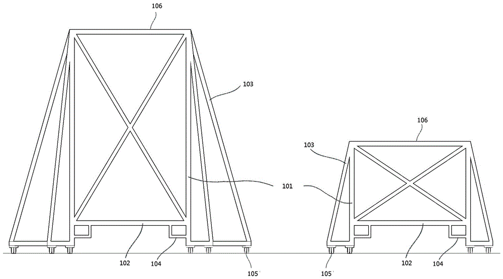 Simple multi-layer vehicle storage carrying equipment based on comb-like transfer robot