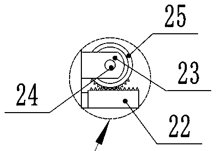 Surface grinding and rust-removing device for distance-adjustable type air duct motor rotary shaft