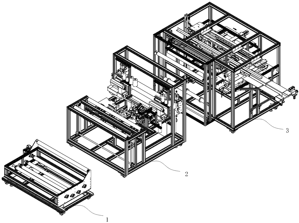 Intelligent sewing work station of square ground mats or bath towels