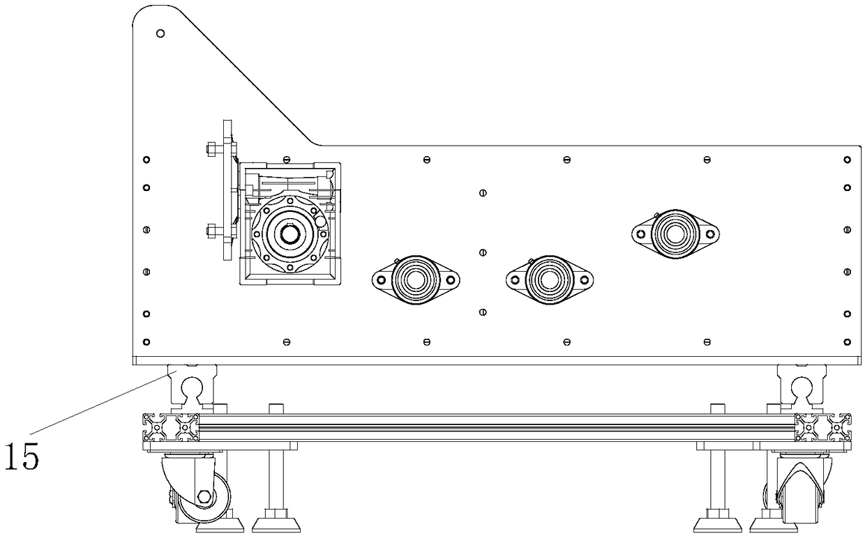 Intelligent sewing work station of square ground mats or bath towels