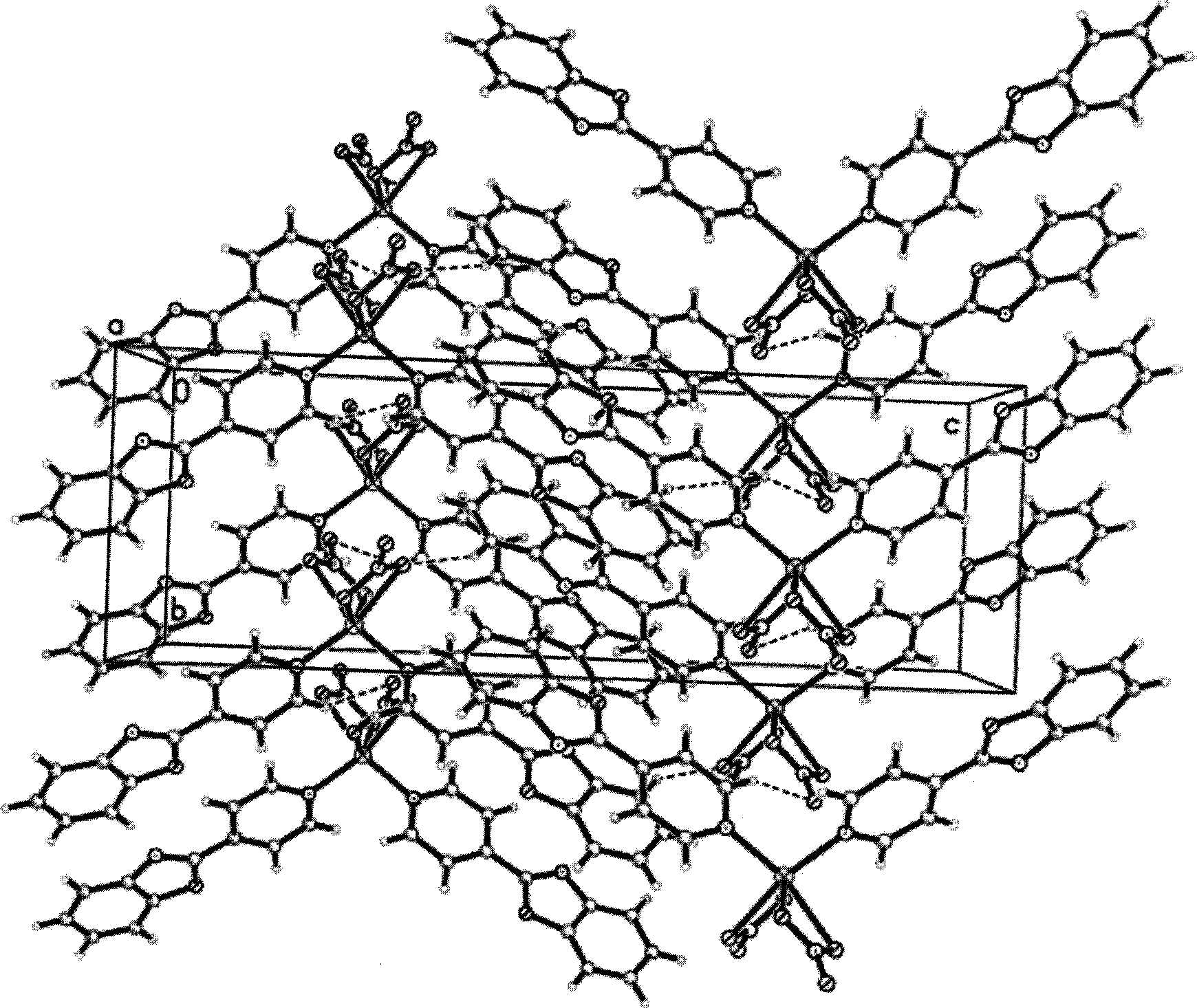 Zinc nitrate complex luminescence material