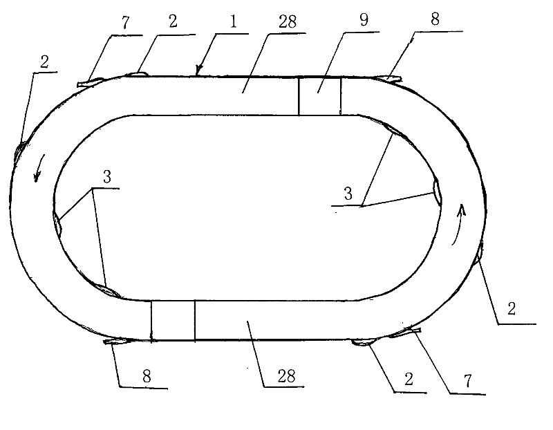 Guided and closed annular wind tunnel