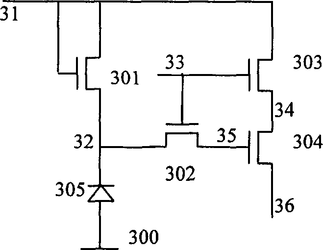 CMOS image transducer