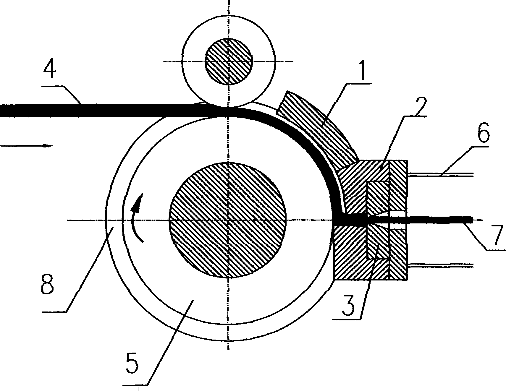 Method for producing copper and aluminium composite slide wire