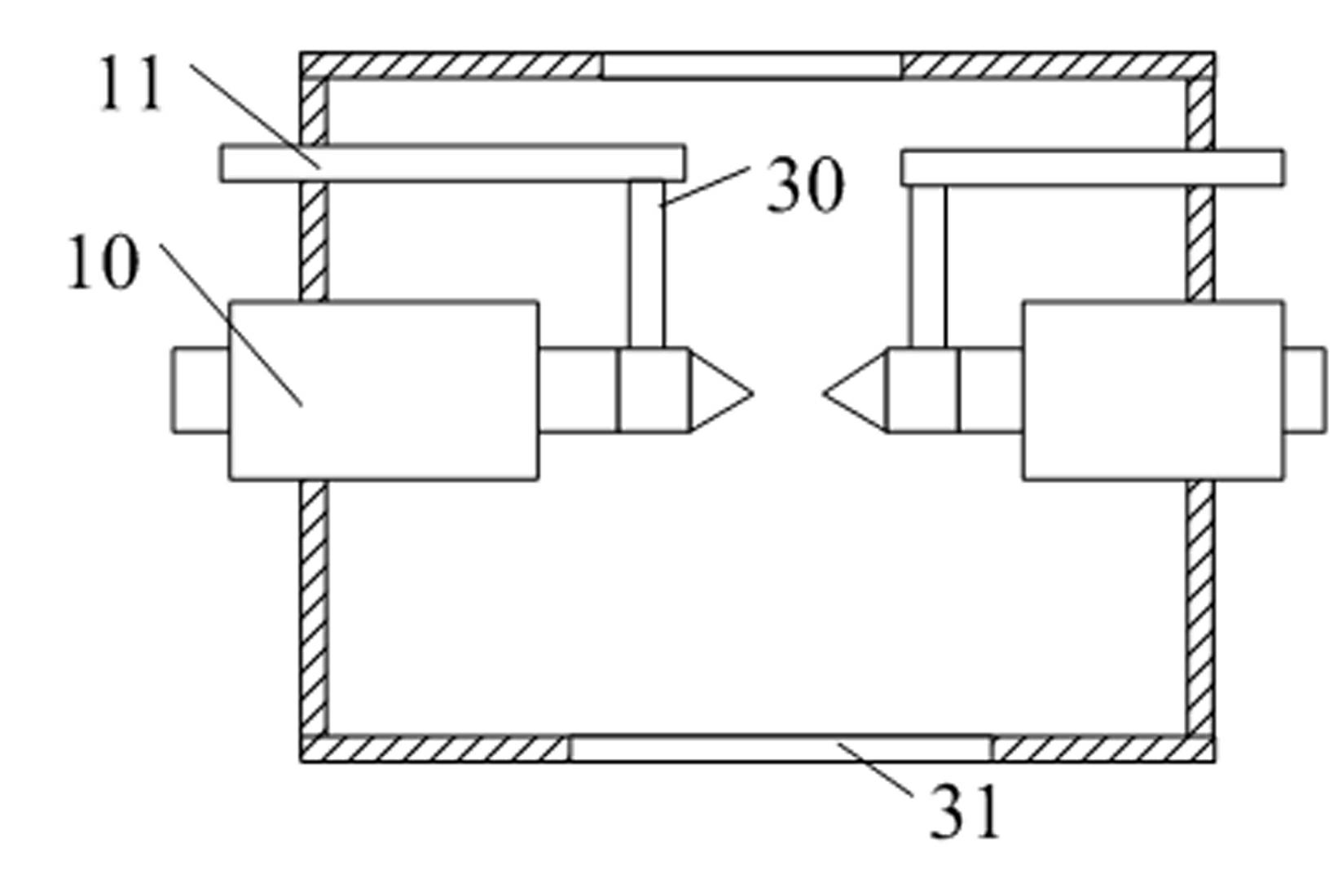 Test machine for simulating hot galvanizing of slat